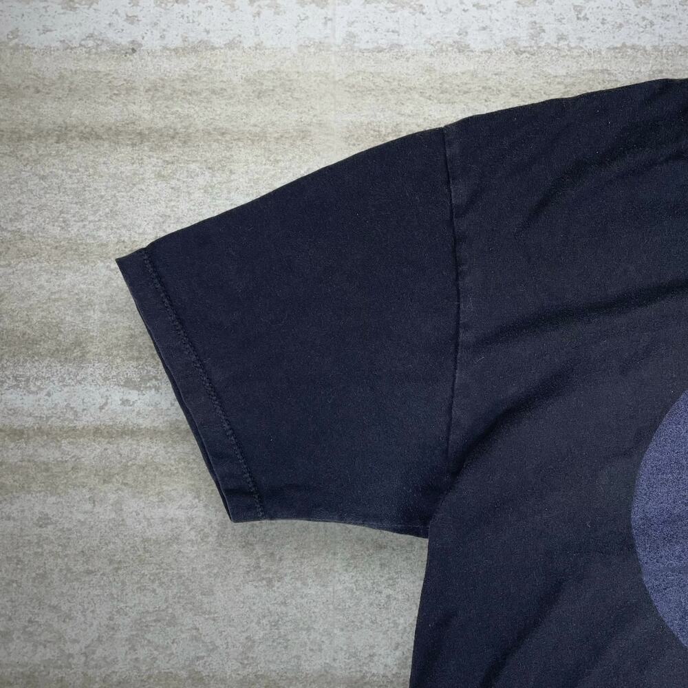 Vintage Y2K Star Wars Lightsaber Shirt Mens M Jet Black Cotton Short Sleeve - Picture 3 of 4